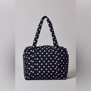 Baggu black and white polka small cloud carry on bag